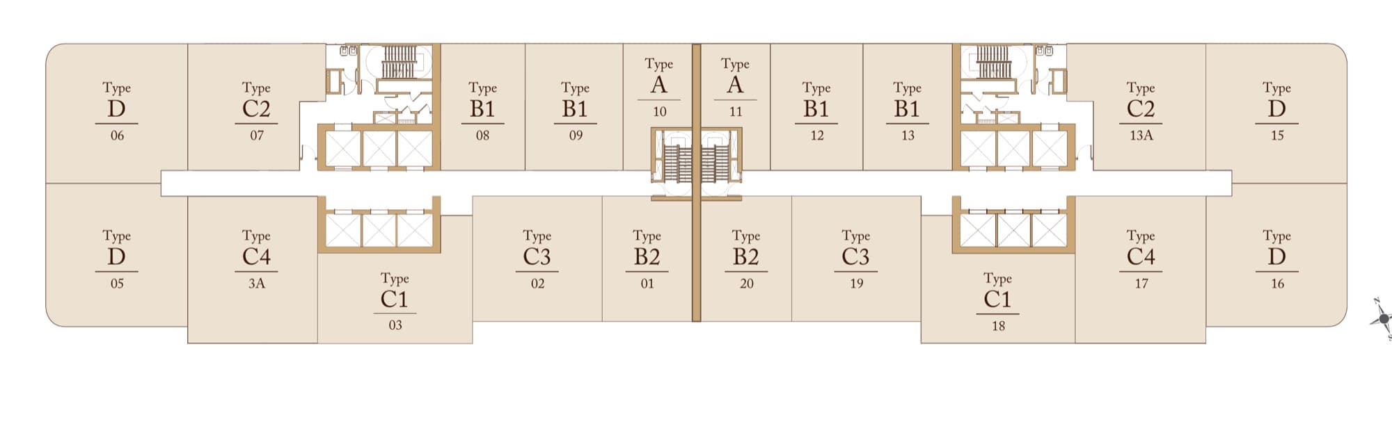 Pavilion Square typical floor plan