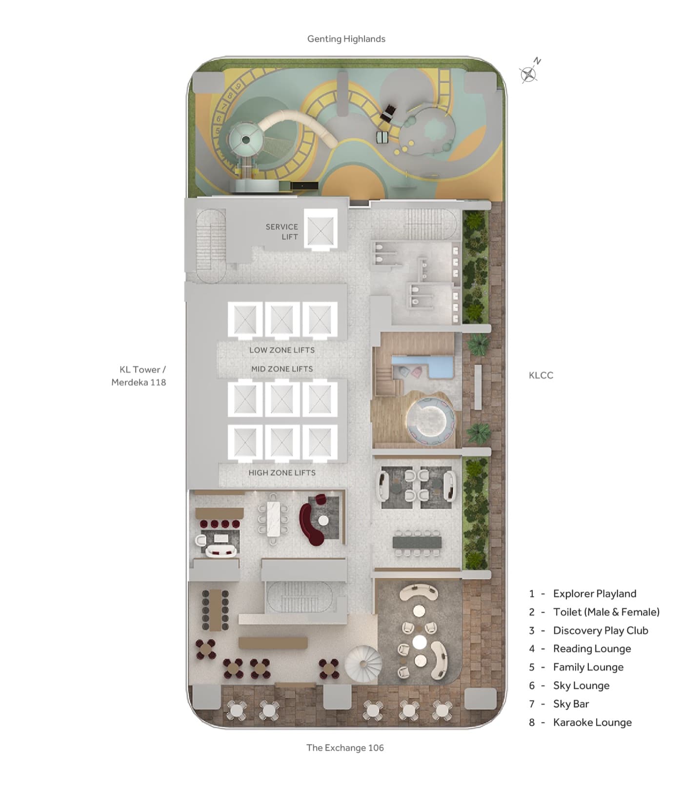CloutHaus KLCC Facilities floor plan