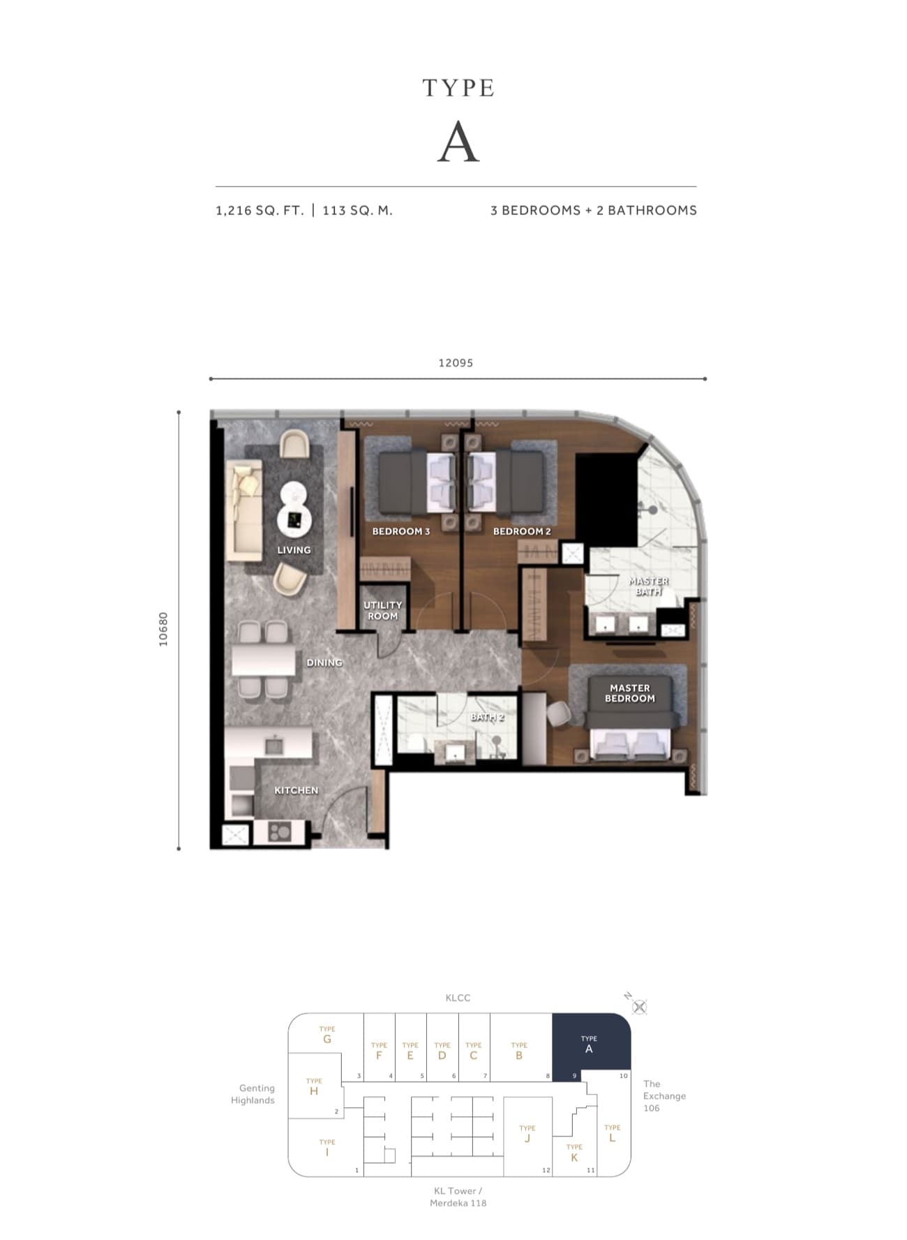 CloutHaus KLCC Type A plan