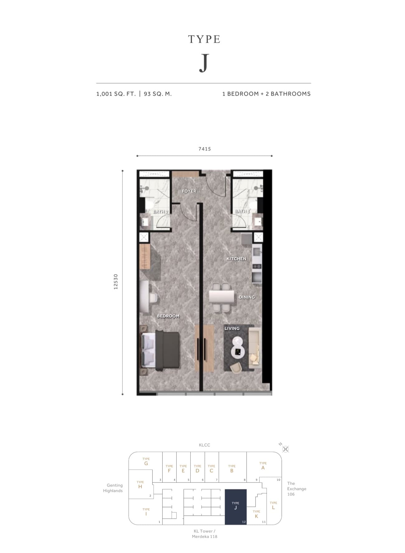 CloutHaus KLCC Type J plan