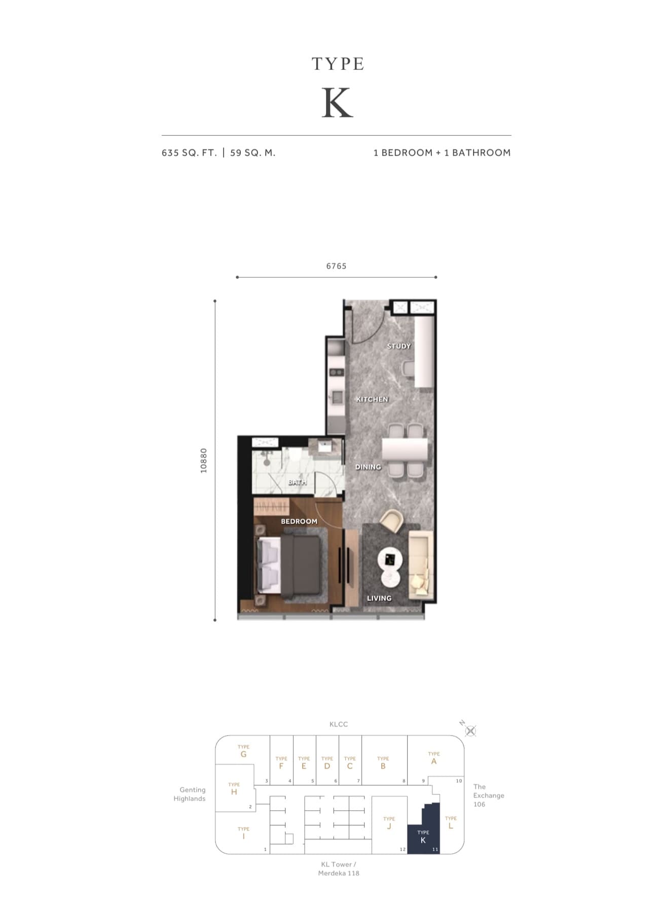 CloutHaus KLCC Type K plan