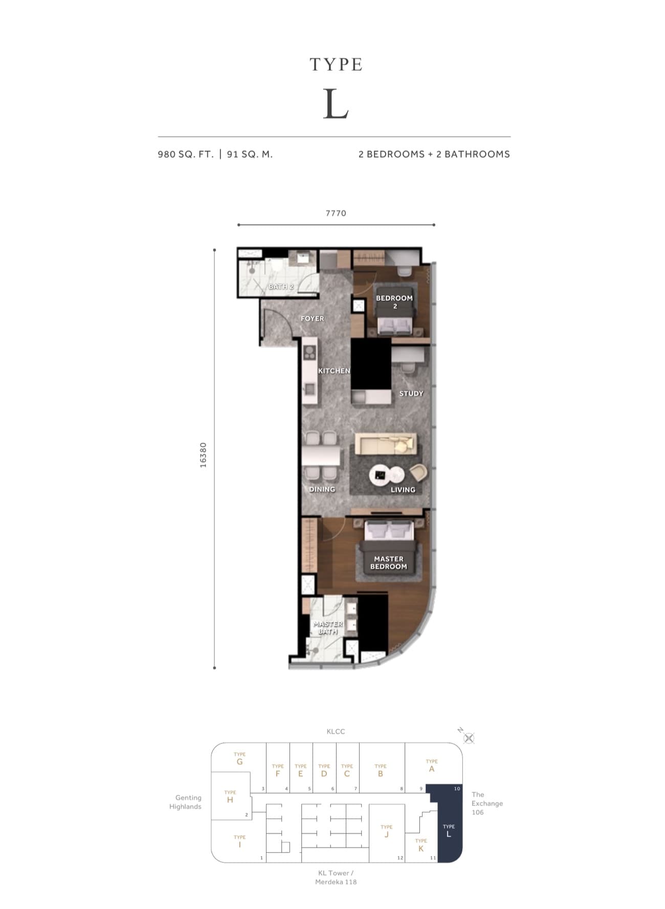 CloutHaus KLCC Type L plan