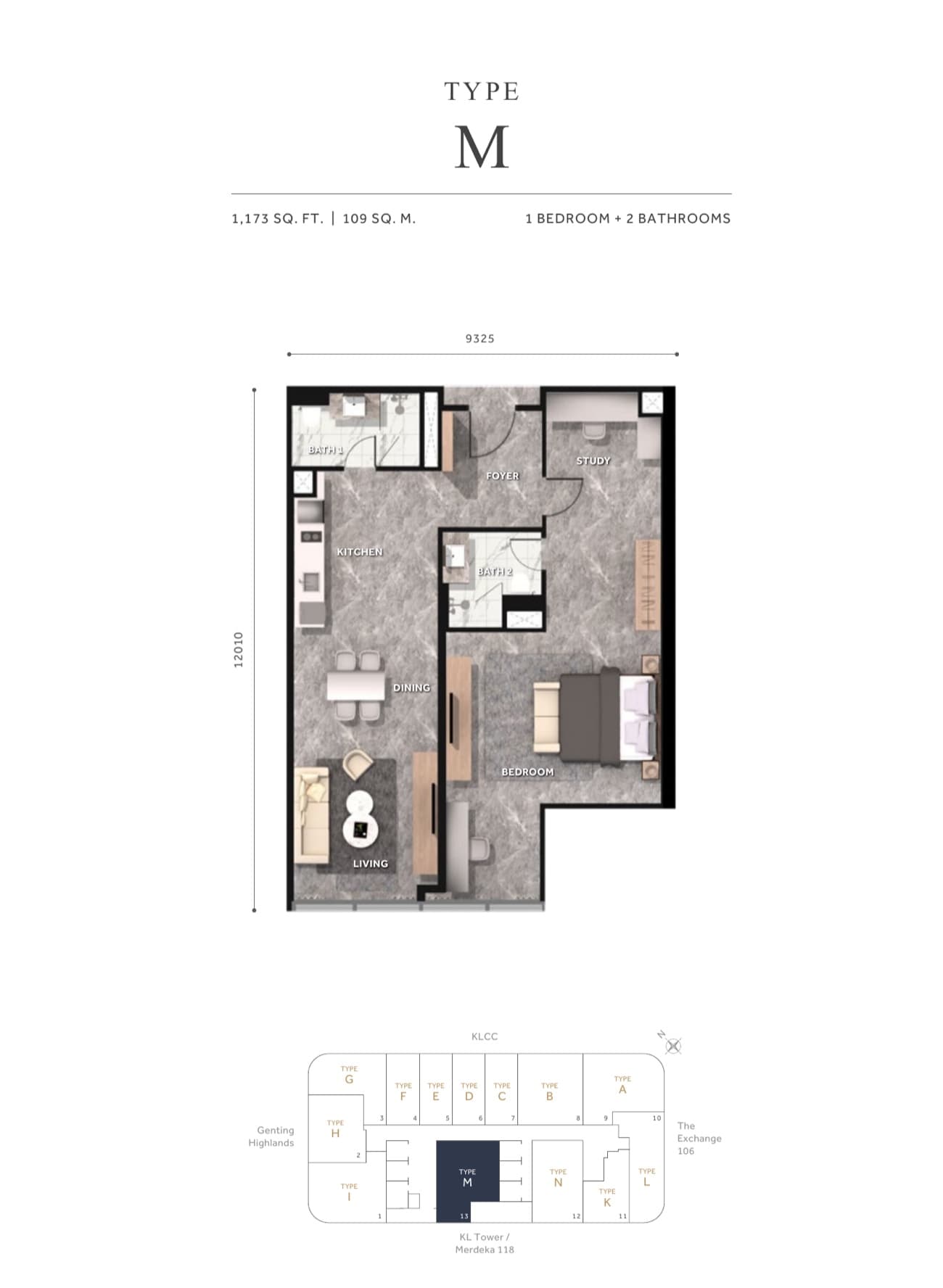 CloutHaus KLCC Type M plan