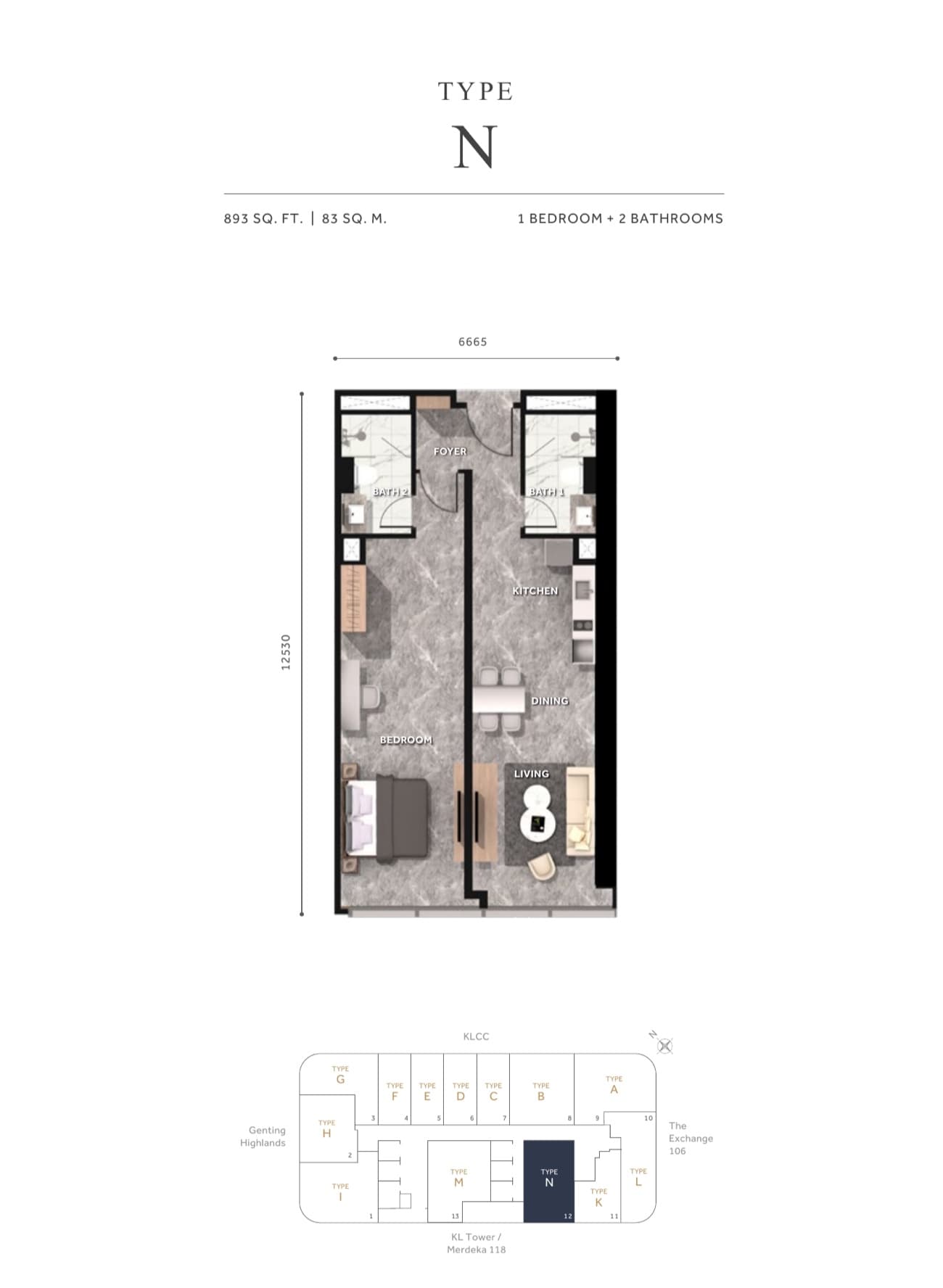 CloutHaus KLCC Type N plan